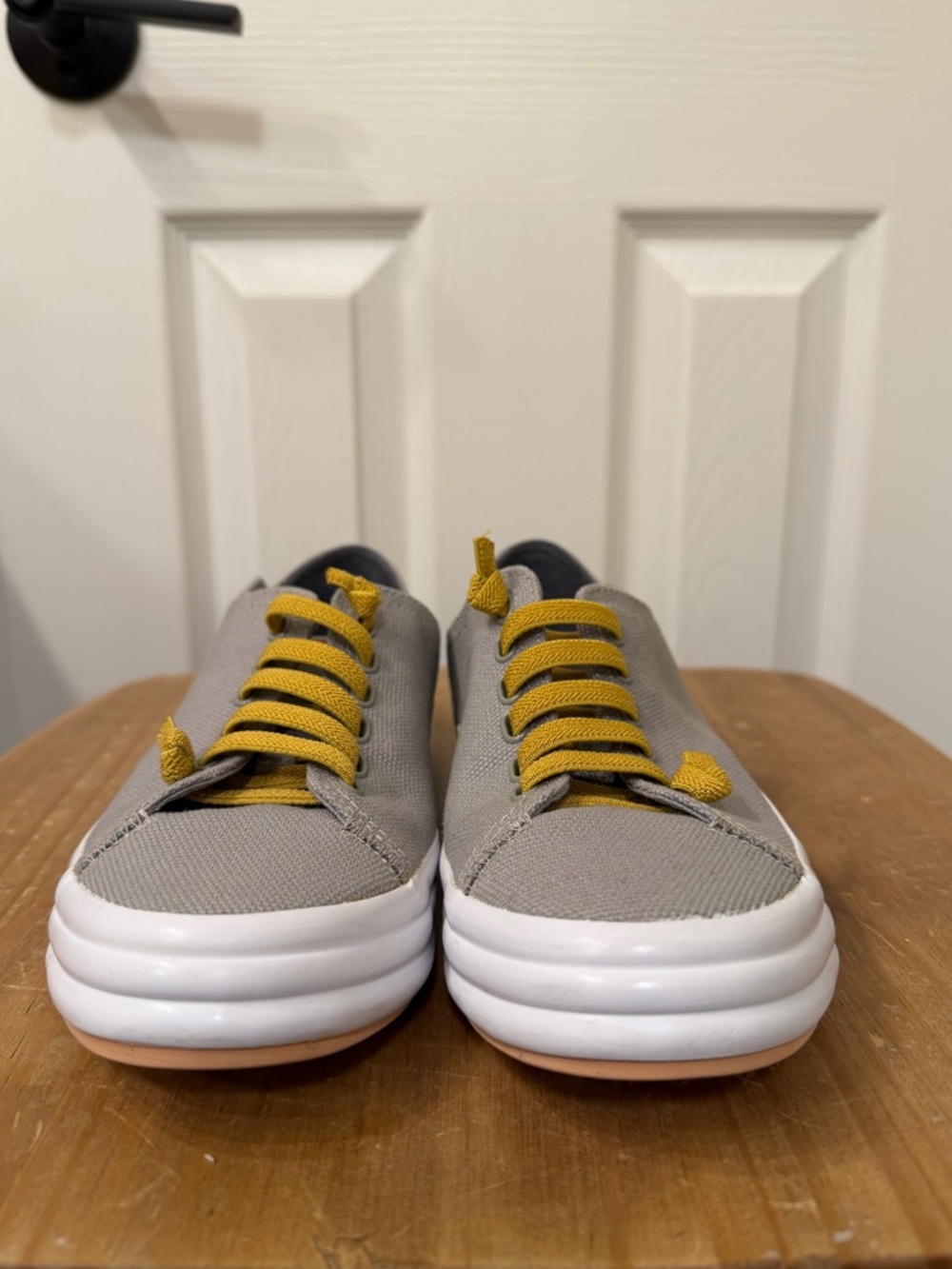 Camper Hoops Gray Canvas Sneaker